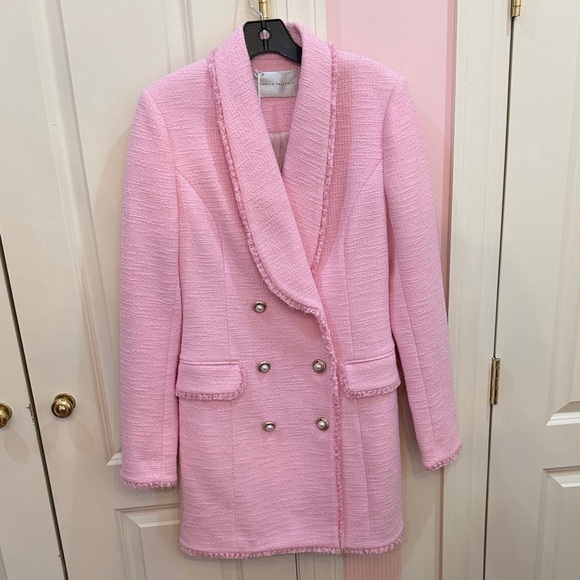 Rebecca Vallance Jackets & Blazers - Rebecca Vallance Pink Double-Breasted Blazer